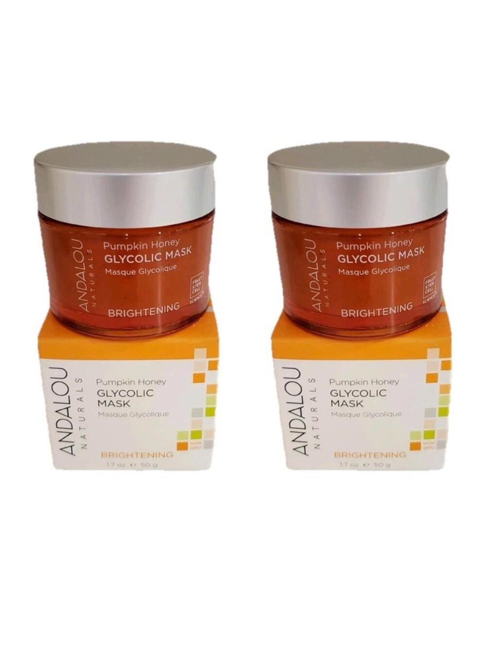 Andalou Naturals Pumpkin Honey Glycolic Mask Brightening 1.7 oz